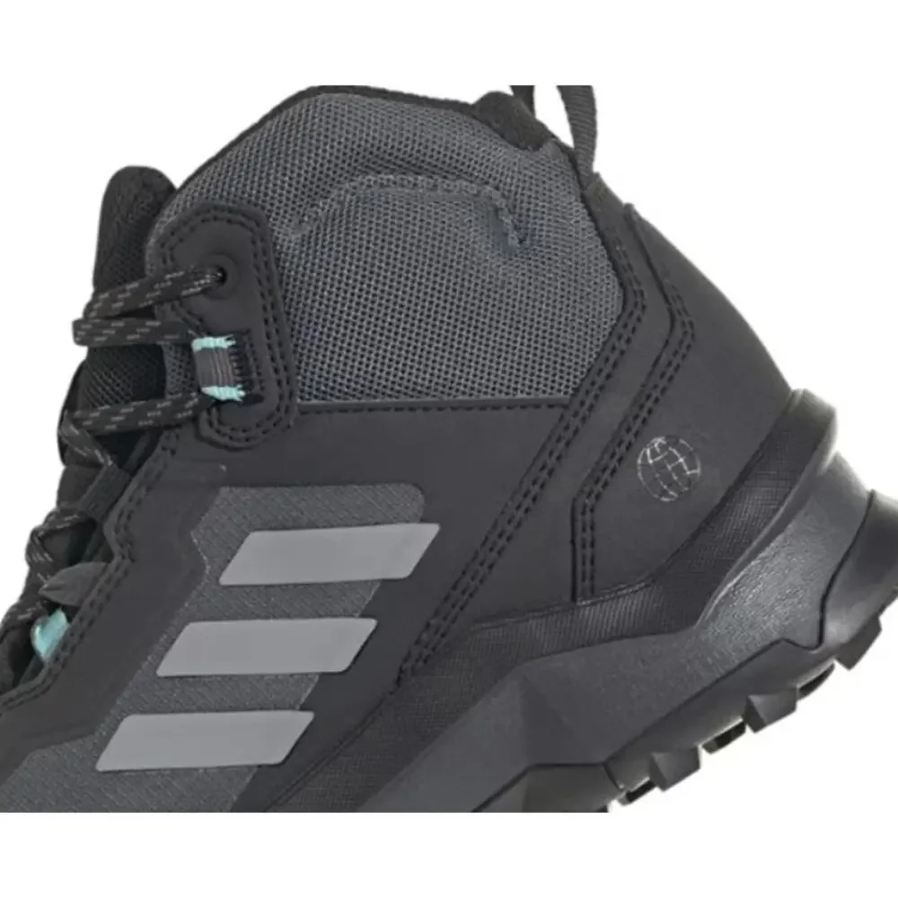 Adidas Terrex AX4 Mid GORE-TEX Hiking Shoes GTX Boots | Women's 9 Black Grey NEW - Picture 8 of 13